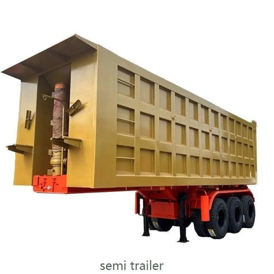 Semi-reboque de descarga de 3 eixos personalizável para transporte de carvão/pedra