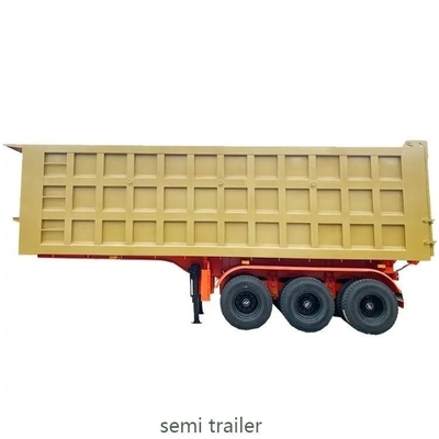 Semi-reboque de descarga de 3 eixos personalizável para transporte de carvão/pedra