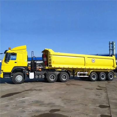 Customização de caminhão pesado tipper dump semi-reboque com sistemas de suspensão tipo cross arm