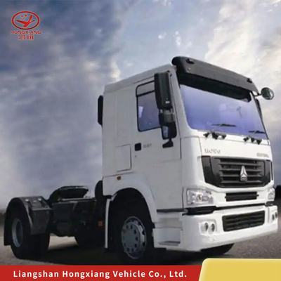 Sinotruck HOWO CNG Caminhão-trator com rodas motrizes 6×4 e assento do condutor com suspensão pneumática