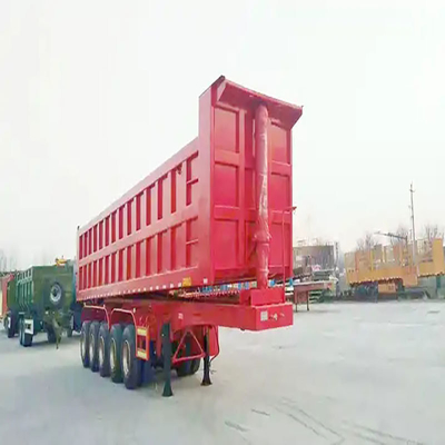 Sistema de travagem antibloqueio ABS Forma U Dump Side Tipper Truck Semi-trailer