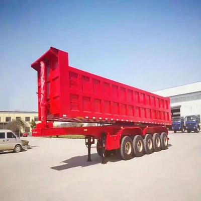 Caminhão de carga de 13 t de eixo cilindro hidráulico auto-dumpamento traseiro de carregamento de carga semi-reboque para carga