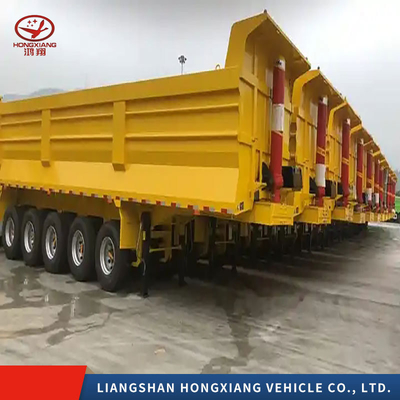 Caminhão Trailers Duty Dump Trailers U-Formado End Rear Tipper Dumper com personalização