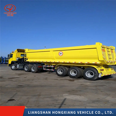 Caminhão Trailers Duty Dump Trailers U-Formado End Rear Tipper Dumper com personalização