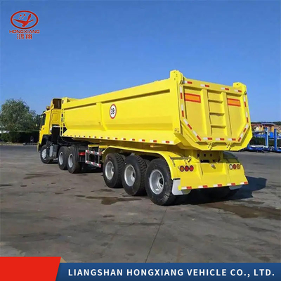 Caminhão Trailers Duty Dump Trailers U-Formado End Rear Tipper Dumper com personalização