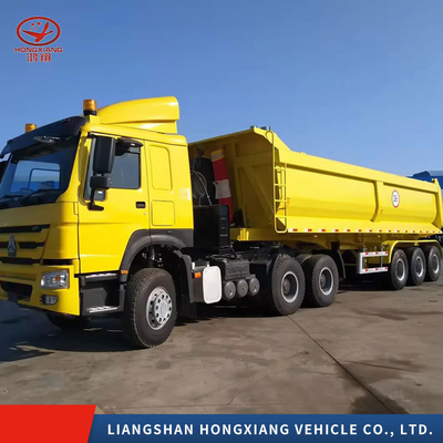 End Dump Trailers Farm Full Type Rear Tipper Truck Trailer Flatbed com personalização