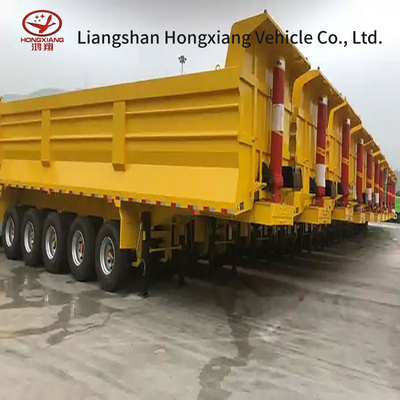 Semi-Carrier Tipping Trailer Dumper Trailer com pneu 12r22.5 e serviço pós-venda de 1 ano