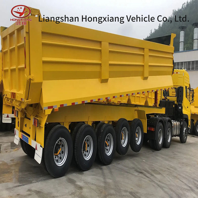 Flatbed Axle Dumper Semi Truck Dump Trailer Por favor, consulte o Serviço de Atendimento ao Cliente Flatbed