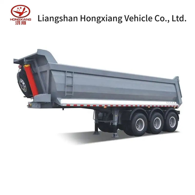 2240mm Tons Stone Sand Soil Self-Dumping Rear Tipper Dump Truck Trailer para reciclagem