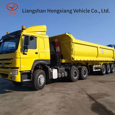 2240mm Tons Stone Sand Soil Self-Dumping Rear Tipper Dump Truck Trailer para reciclagem