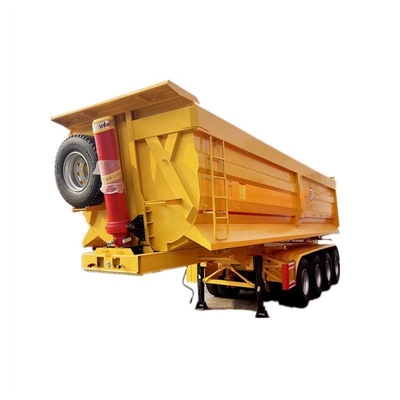 Semi-reboque para transporte de lixo com pneu 12r22.5 e suspensão do tipo de braço cruzado