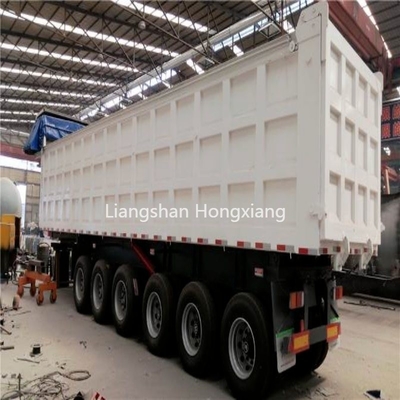 Tipo de braço cruzado 40 pés 2 e 3 eixos Trailers de semi-camiões de piso plano Trailers de piso plano para transporte marítimo