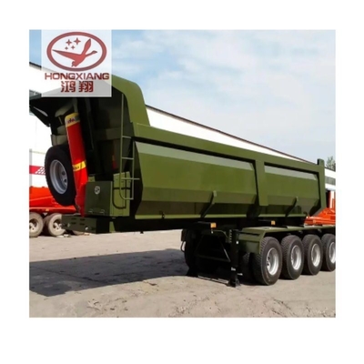 40 toneladas 50 toneladas caminhão 3 eixos lateral / traseiro descarregador semi-reboques trator descarregador hidráulico
