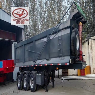 Tipo de comboio Duplo B Super Link Side Dump Semi-Trailer com 1 ano de serviço pós-venda