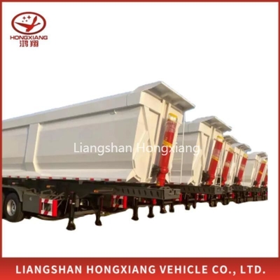 3 eixos 30 metros cúbicos Tipper Semi-trailer Dump Truck Trailer Pneus Número de personalização
