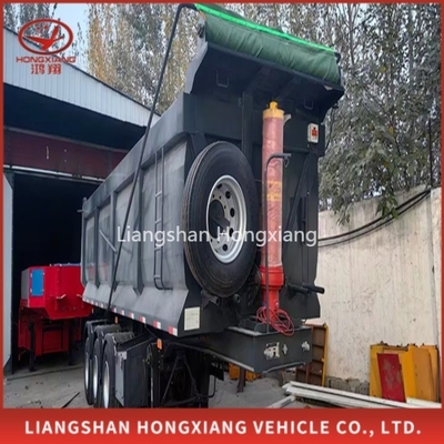 40 toneladas 50 toneladas 3 eixos caminhão semi-rear dump trailer não auto-dumping e acessível