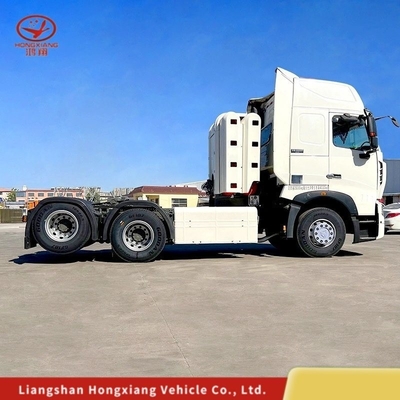 Caminhão-trator com reboque em cascata de GNC LNG T7 HOWO certificado pelo CCG com capacidade do motor &gt; 8L