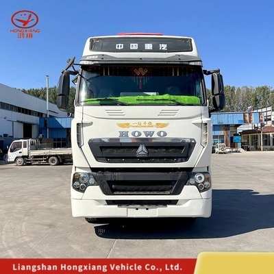 Caminhão-trator com reboque em cascata de GNC LNG T7 HOWO certificado pelo CCG com capacidade do motor &gt; 8L