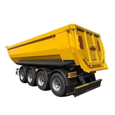 Trailers de 60 a 80 toneladas de tri-eixo, trailers de descarga hidráulica lateral, caminhões, semi-trailers traseiros