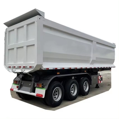 45cbm 40 60 toneladas U-forma End Rear Tipper Dump Semi-truck Trailers 13500X3000X1550 mm