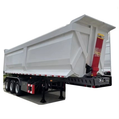 80 toneladas 4 eixos U-forma de camião de descarga de reboque 45cbm Tipper semi-reboque para agregado