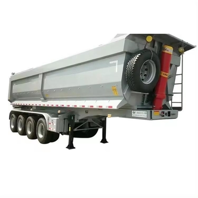 80 toneladas 4 eixos U-forma de camião de descarga de reboque 45cbm Tipper semi-reboque para agregado