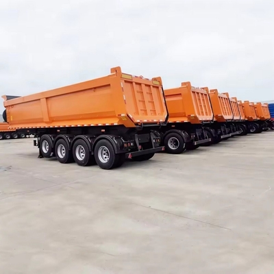 Sistema de travagem antibloqueio ABS 60 toneladas U forma rear tipper trailers com padrões