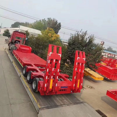 Grau 2024 Último 3 eixos 60 toneladas Container Chassis Semi-trailer Low bed Semi-trailer