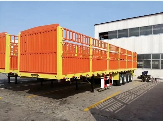 Reboque para transporte de animais de 60 a 80 t, semirreboque com 2.3.4 Configuração do eixo