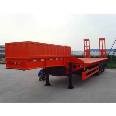 3 eixos 20FT 40FT Container de cama plana Chassis Semi-remolque de cama plana com 50 Tbeload