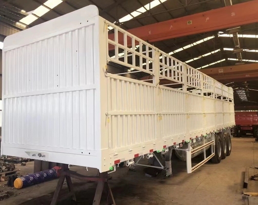 Trailers de cerca Semi-trailers com 8.12.16 Pneus Número 3 eixo 5,8 toneladas