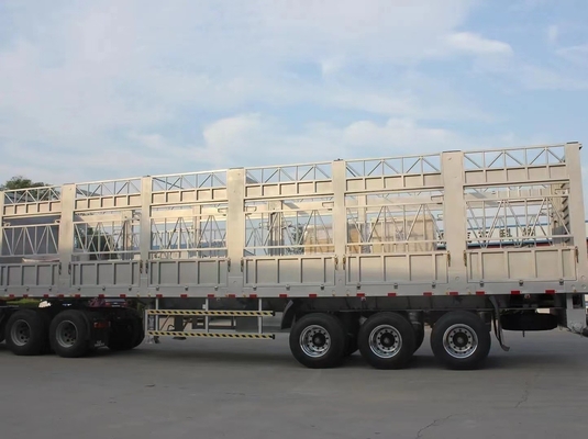 Customização 3 eixo vedação carga semi-reboque para transporte de gado porco gado ovelha