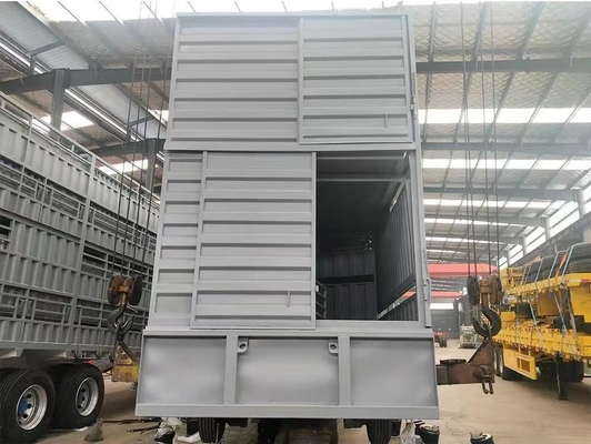 Customização 3 eixo vedação carga semi-reboque para transporte de gado porco gado ovelha