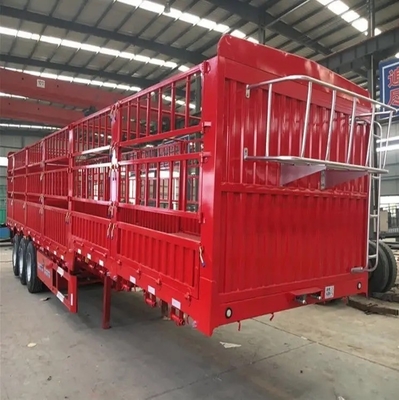 Semi-reboque de cerca de 40-100 toneladas para transporte de carga a granel com sistema de suspensão leve