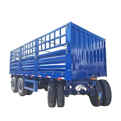 Semi-remolque de vedação lateral de dois eixos para transporte de carga versátil e flexível