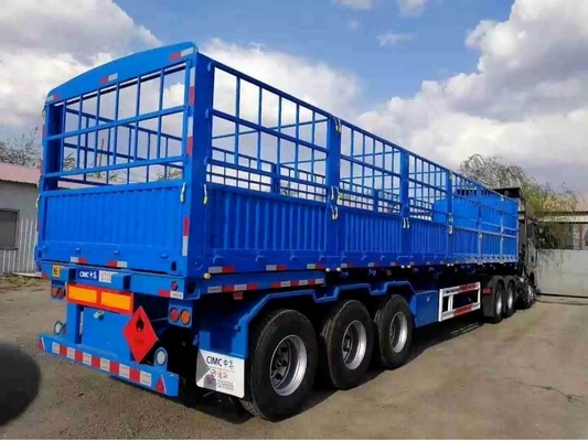 5.8 toneladas de aço carbono Suspensão mecânica de folha de mola plataforma frontal 1m/1.2/ Semi-reboque de vedação