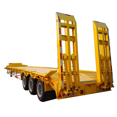 3 4 eixo carregador de baixo peso cama deck de coelho de galinha contêiner de cama plana transporte de caminhão de baixo peso trailer