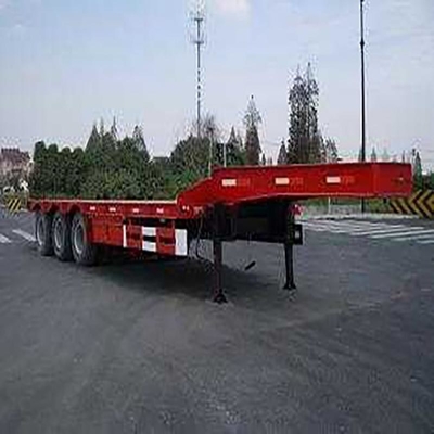 2/3/4 eixos 40FT Flatbed Ferro Semi-Relógio Container Flatbed Relógio de cama baixa Truck Relógio