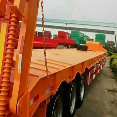 2/3/4 eixos 40FT Flatbed Ferro Semi-Relógio Container Flatbed Relógio de cama baixa Truck Relógio