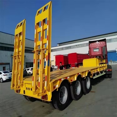 Caminhão de 13 m de largura e de 60 toneladas de peso, semi-reboque, transporte, semi-reboque, reboque de 3 eixos, reboque com pescoço de galinha