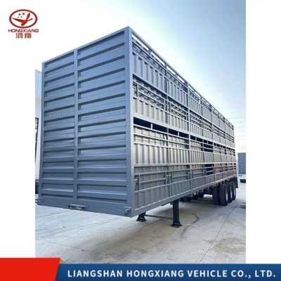 Caminhão de transporte de carga Yuetong estável com cerca lateral semi-reboque personalizável
