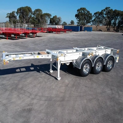 50 Tbeload Seven Bridge Tractor Trucks Flatbed Low Bed Semi-trailer com eixo de 13 t