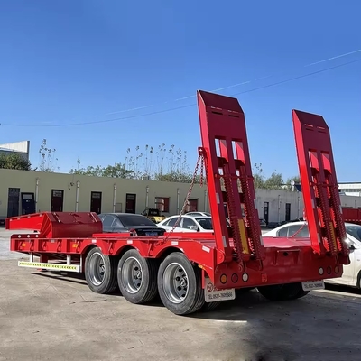 50 Tbeload Seven Bridge Tractor Trucks Flatbed Low Bed Semi-trailer com eixo de 13 t