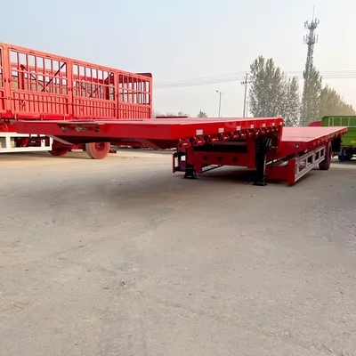 50 Tbeload Seven Bridge Tractor Trucks Flatbed Low Bed Semi-trailer com eixo de 13 t