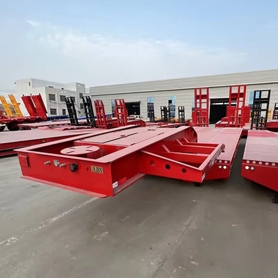 Customization Low Bed Semi Trailer com 2 polegadas Kingpin Landing Gear 28t Pneus 235 75r 2205
