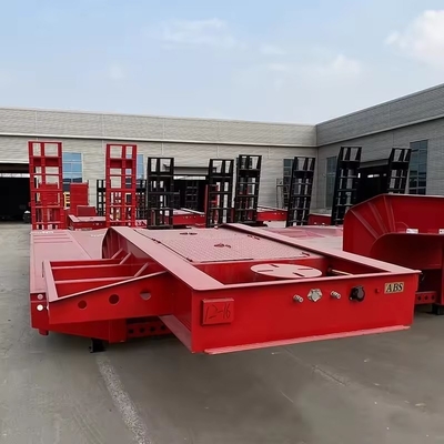 Container de depósito de GPL de tipo furgão Esqueleto Automóvel de transporte de passageiros Semi-reboque de cama baixa