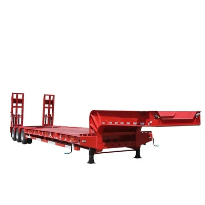 Container de depósito de GPL de tipo furgão Esqueleto Automóvel de transporte de passageiros Semi-reboque de cama baixa