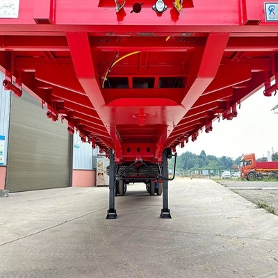 2.3 Eixo de pescoço de ganso Trailers de cama baixa lowboy usados sem sistema de travagem antibloqueio ABS