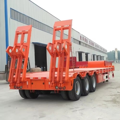 2.3 Eixo de pescoço de ganso Trailers de cama baixa lowboy usados sem sistema de travagem antibloqueio ABS