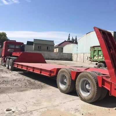 2.3 Eixo de pescoço de ganso Trailers de cama baixa lowboy usados sem sistema de travagem antibloqueio ABS